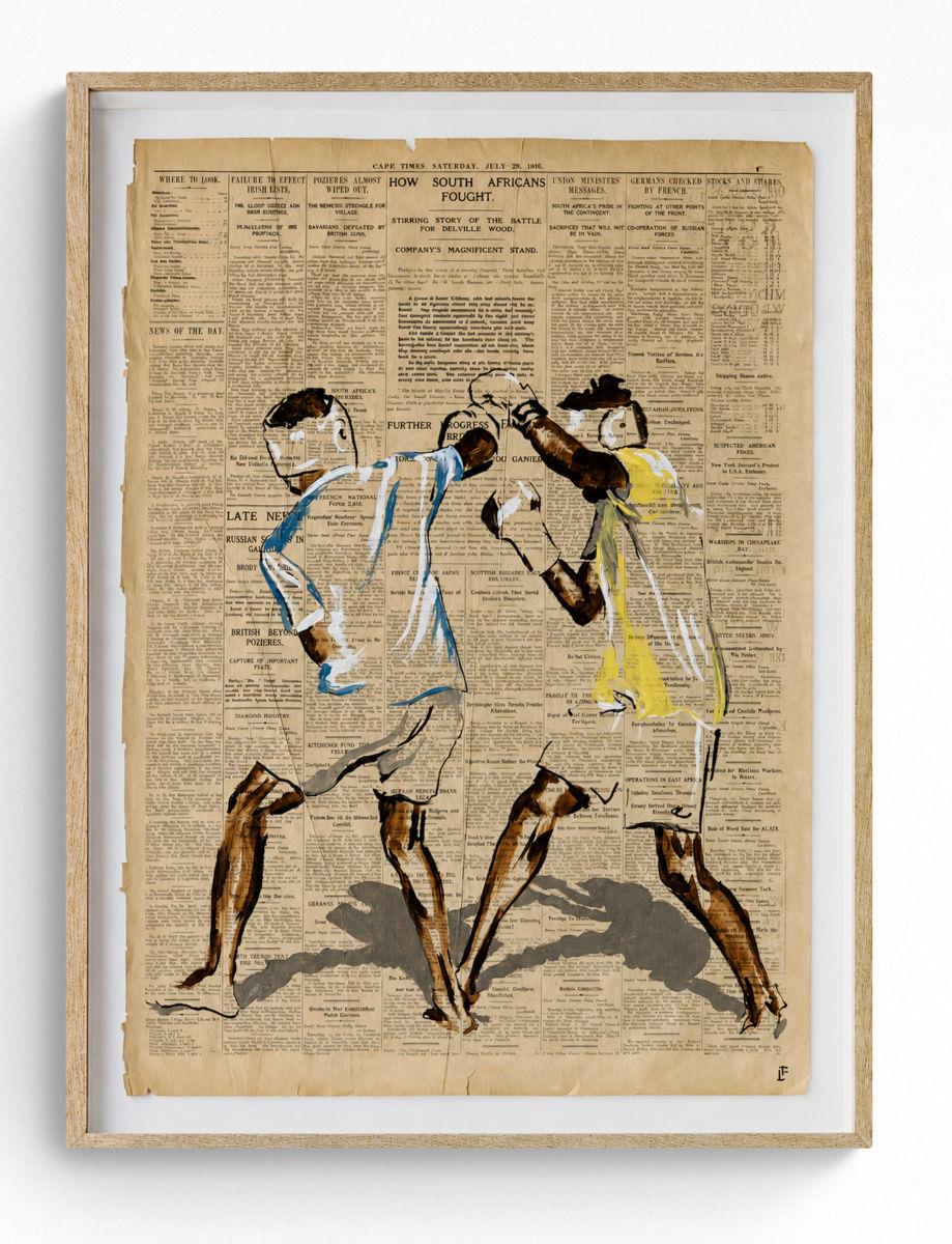 All The Fussing & Fighting by Lisette Forsyth, original acrylic painting