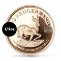 1/2 Oz Proof Krugerrand Gold South African Coin