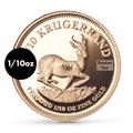 1/10 Oz Proof Gold Krugerrand Coin - South African Collectible