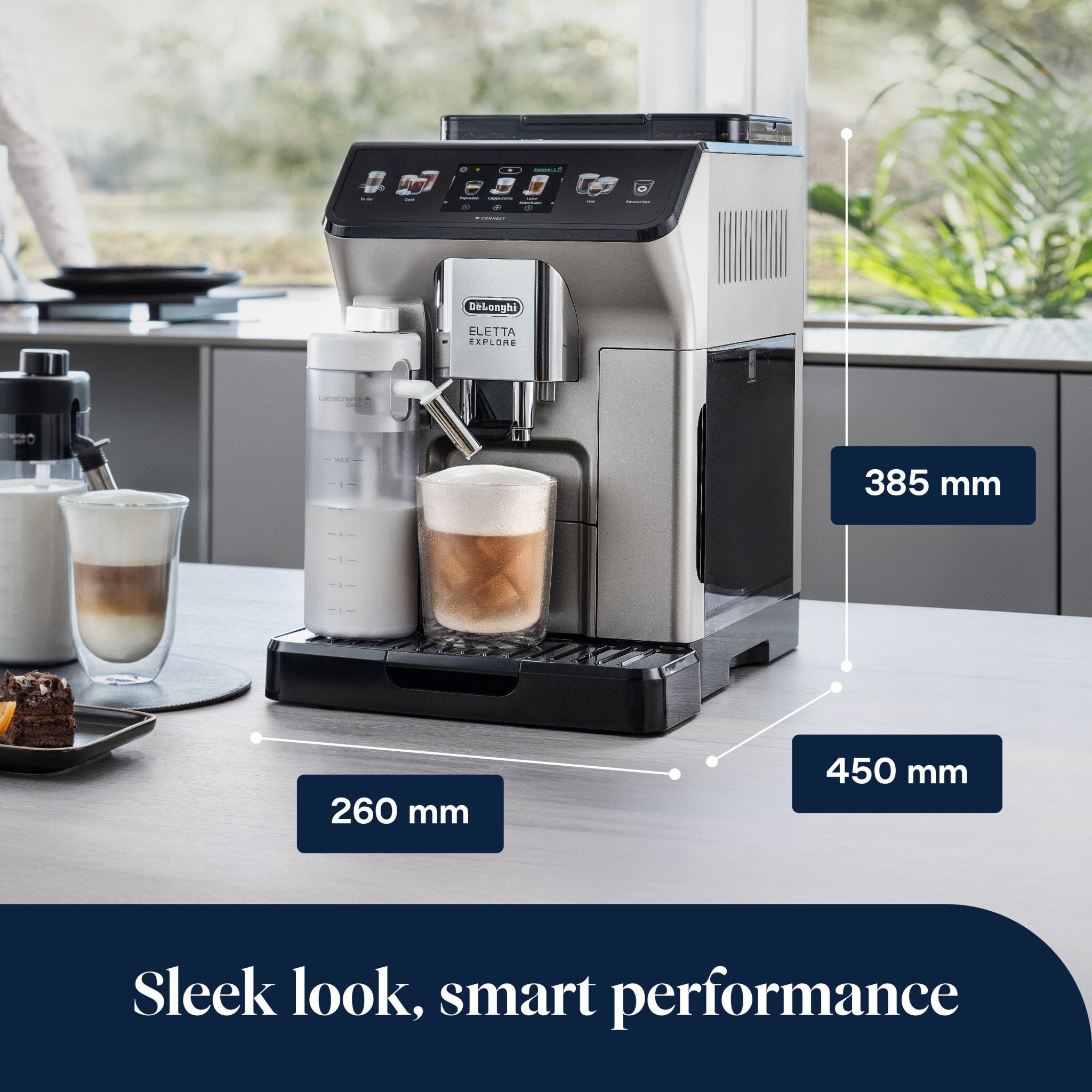 De'Longhi Eletta Explore Bean to Cup Coffee Machine ECAM450.65.S