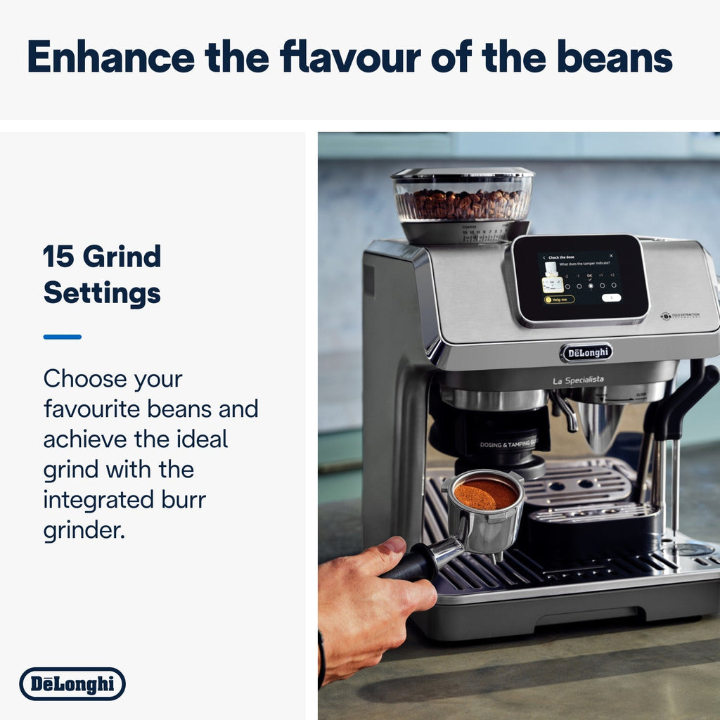 De'Longhi La Specialista Touch Manual Pump Espresso Machine EC9455.M