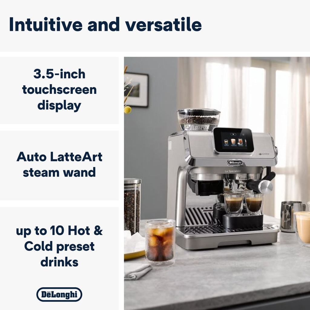 De'Longhi La Specialista Touch Manual Pump Espresso Machine EC9455.M