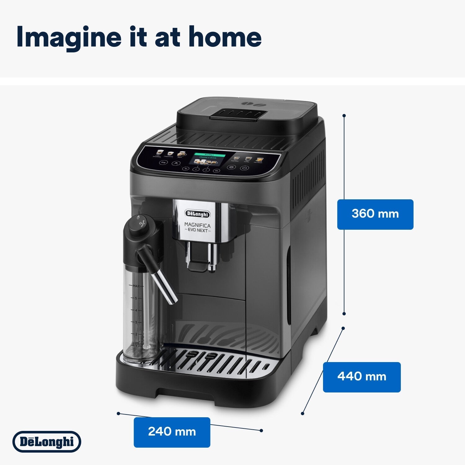 De'Longhi Magnifica Evo Next Bean to Cup Coffee Machine ECAM310.60.GB