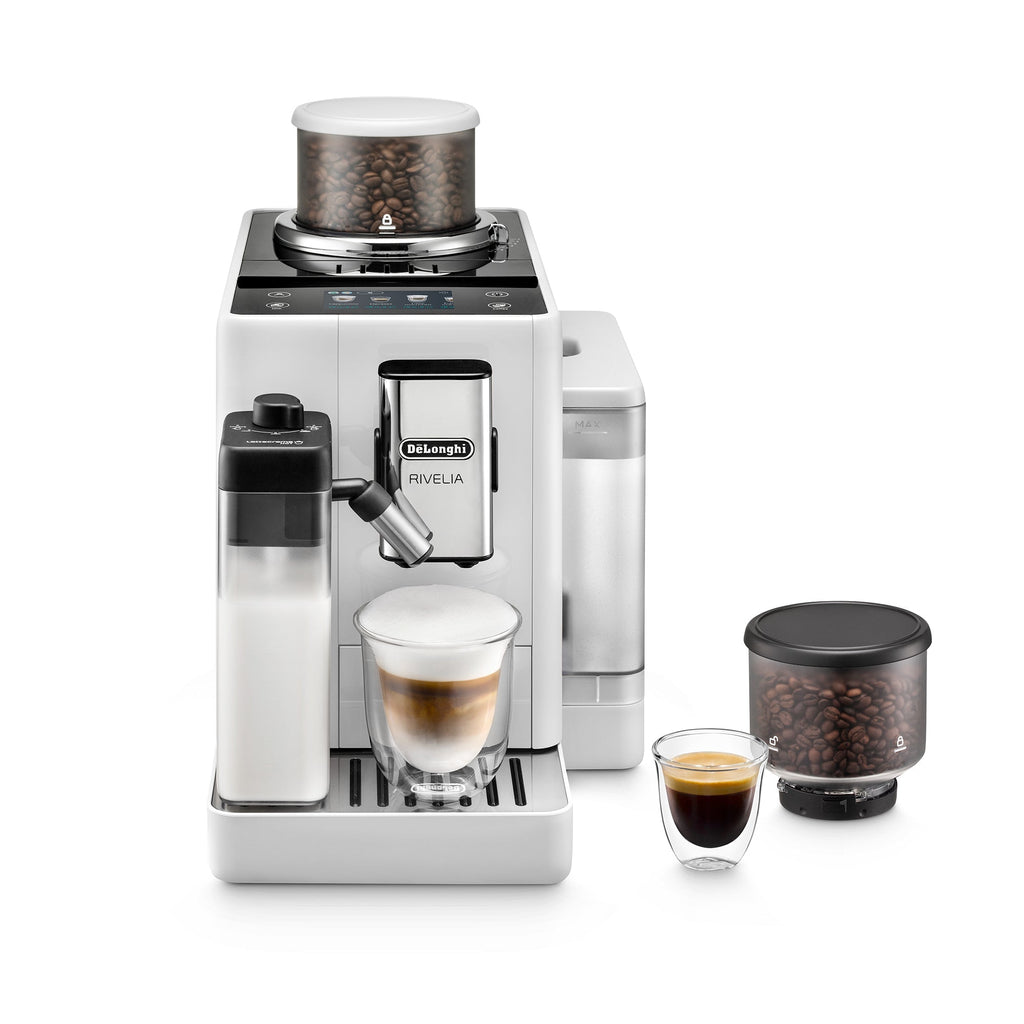 De'Longhi Rivelia Bean to Cup Coffee Machine Arctic White EXAM440.55.W