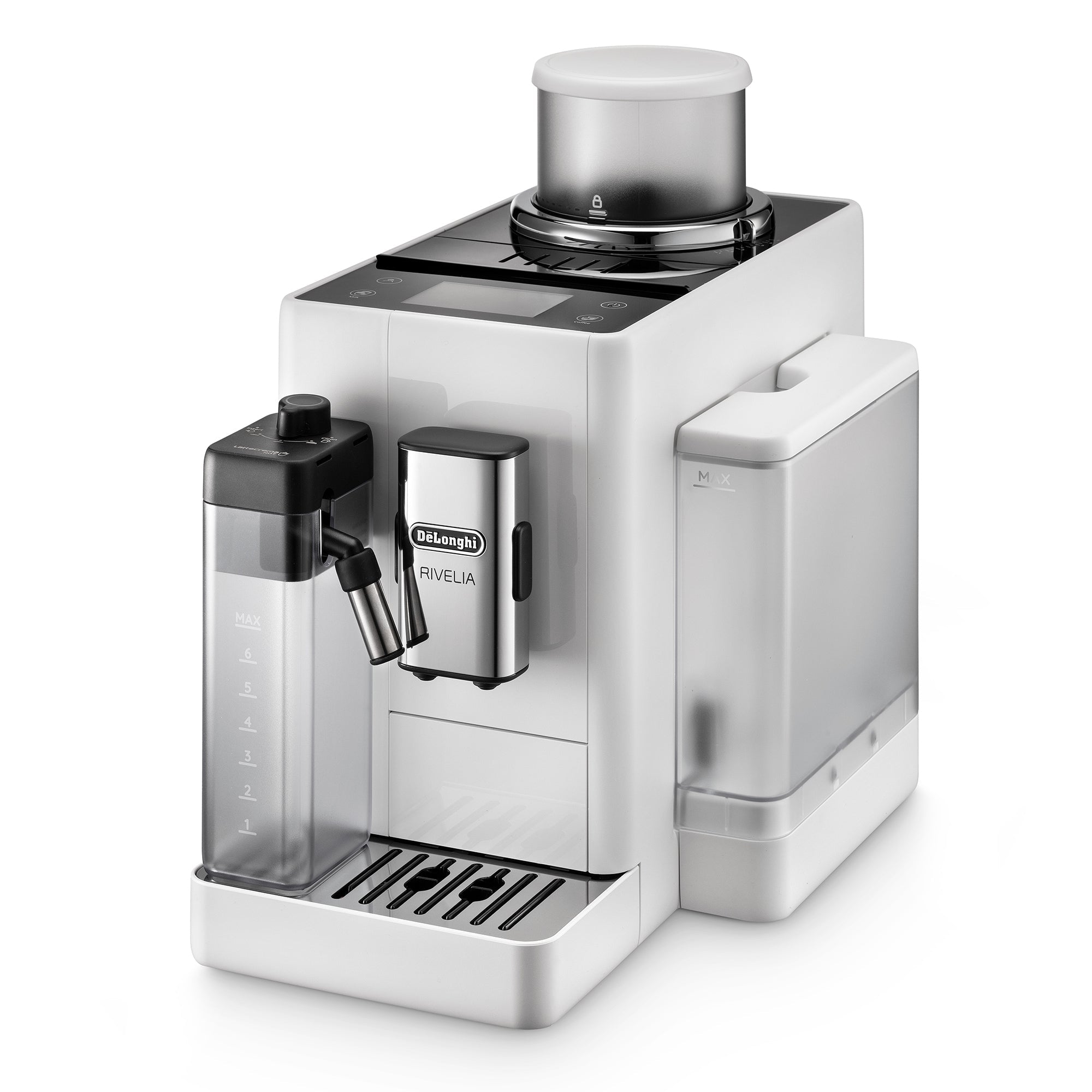 De'Longhi Rivelia Bean to Cup Coffee Machine Arctic White EXAM440.55.W