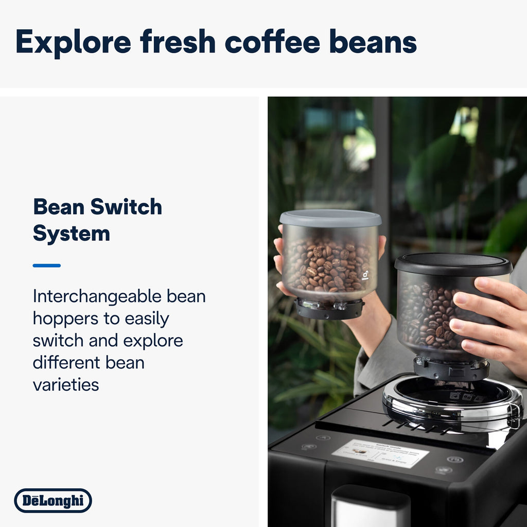 De'Longhi Rivelia Bean to Cup Coffee Machine Onyx Black EXAM440.55.B