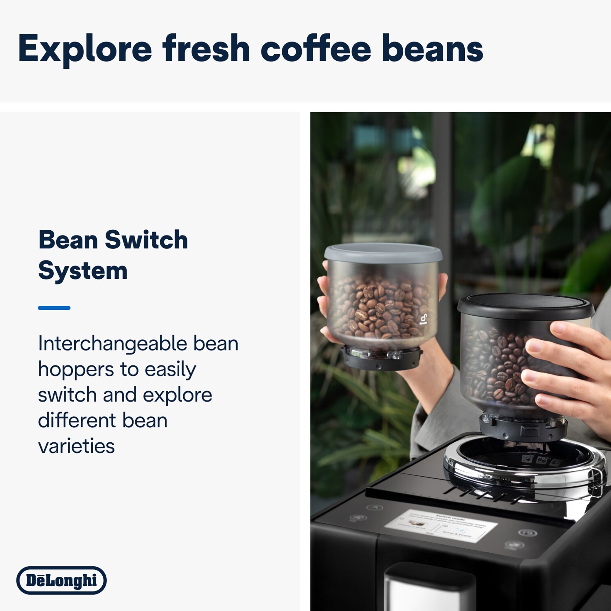 De'Longhi Rivelia Bean to Cup Coffee Machine Onyx Black EXAM440.55.B
