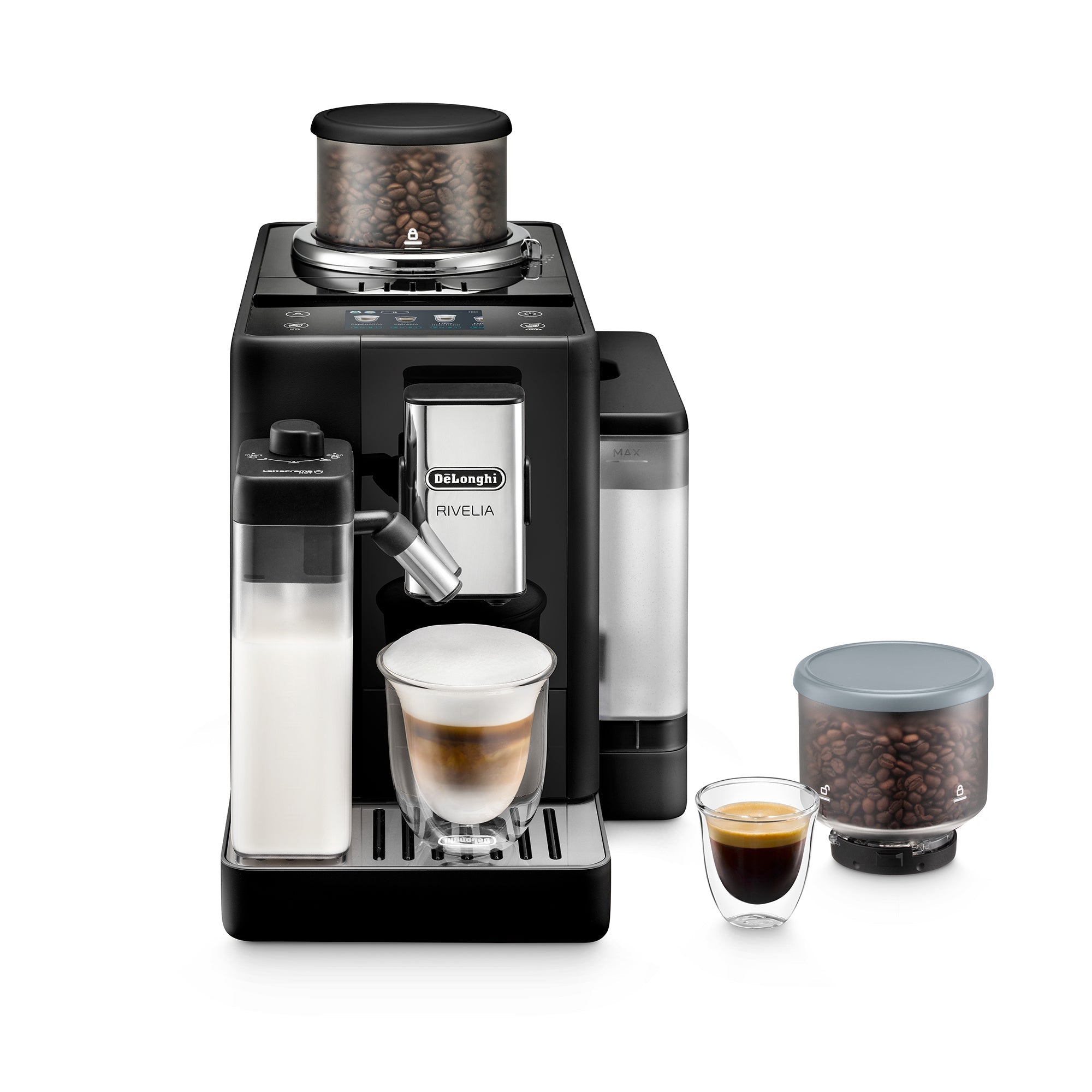 De'Longhi Rivelia Bean to Cup Coffee Machine Onyx Black EXAM440.55.B