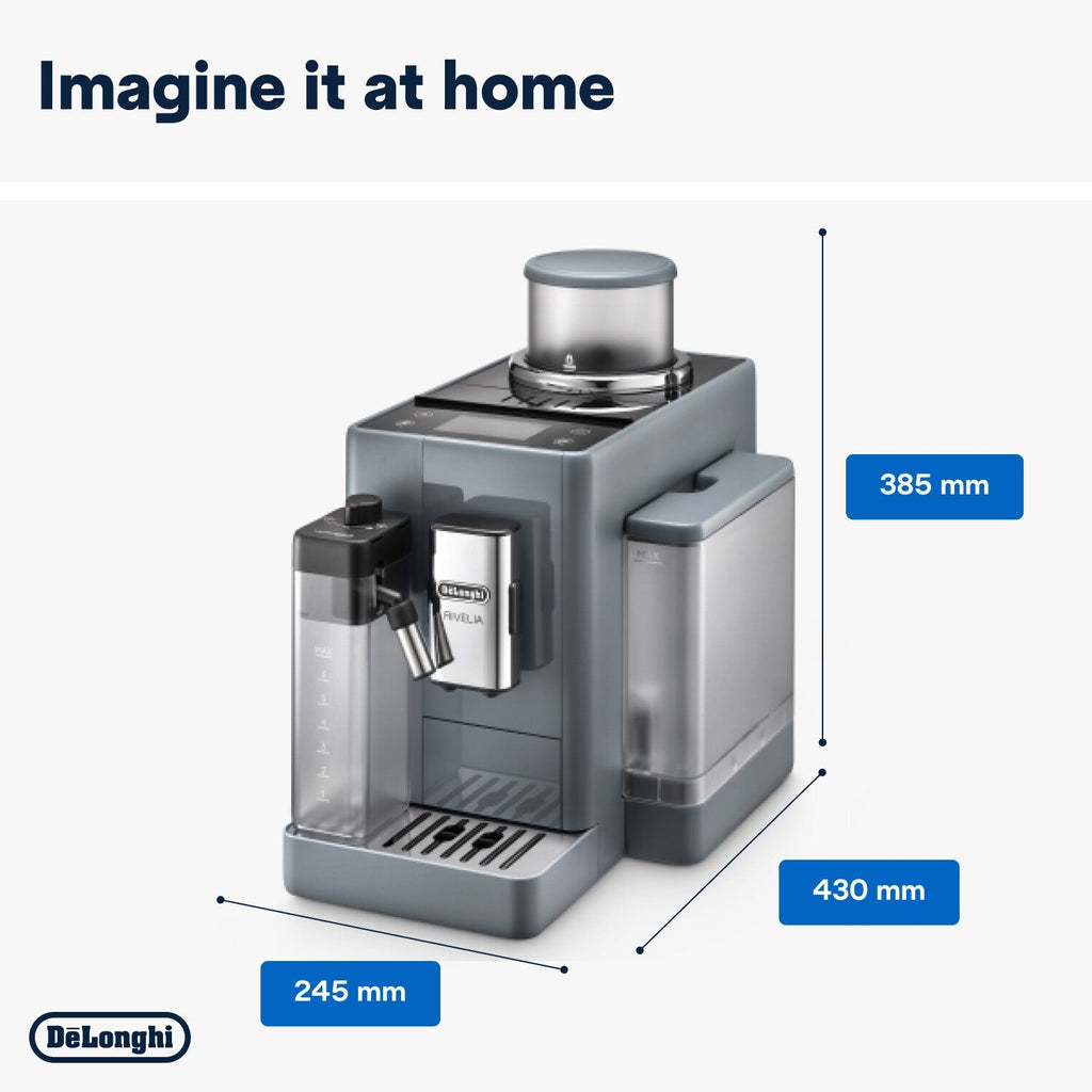 De'Longhi Rivelia Bean to Cup Coffee Machine Pebble Grey EXAM440.55.G