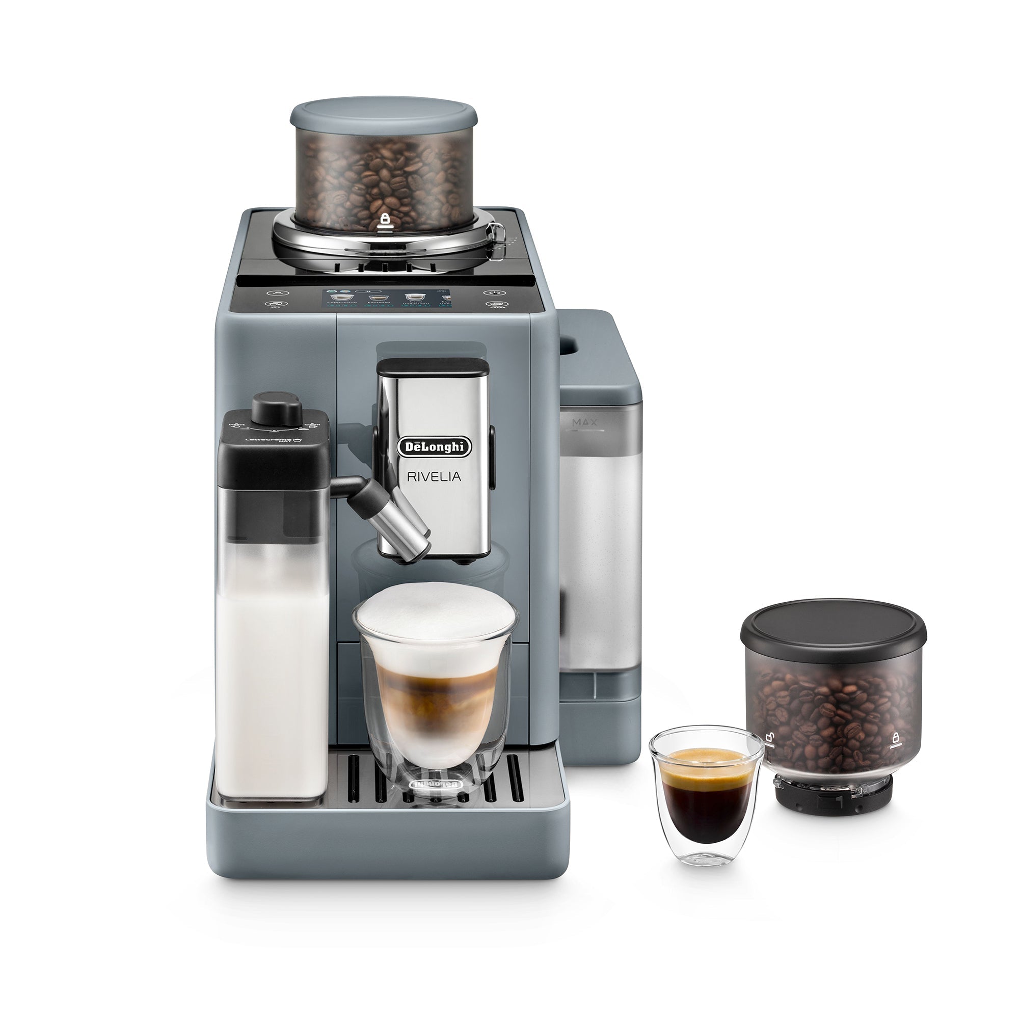 De'Longhi Rivelia Bean to Cup Coffee Machine Pebble Grey EXAM440.55.G