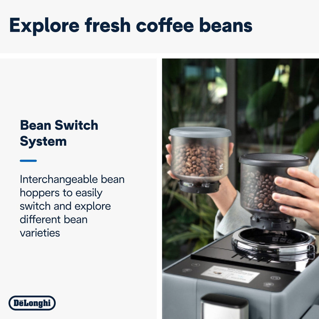 De'Longhi Rivelia Bean to Cup Coffee Machine Pebble Grey EXAM440.55.G